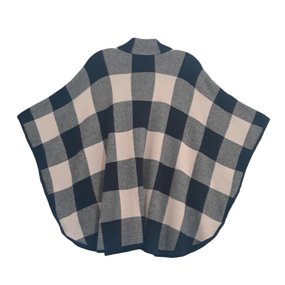 Jones New York Signature Poncho Cape Women’s Medium Blue Carmel - Picture 2 of 10